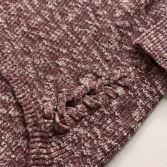 Express Weave knit crewneck Pullover high low medium sweater - Picture 7 of 7